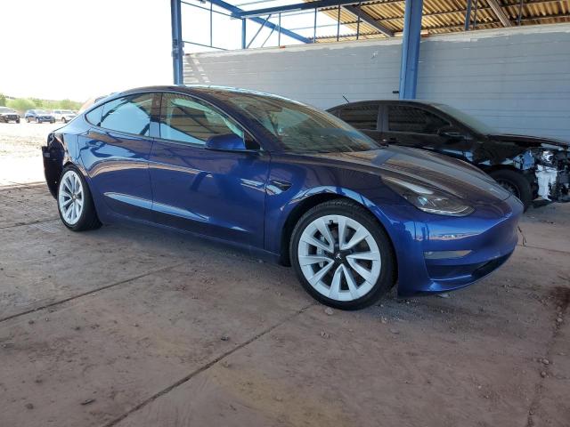 5YJ3E1EA9MF987923 - 2021 TESLA MODEL 3 ლურჯი ფოტო 4