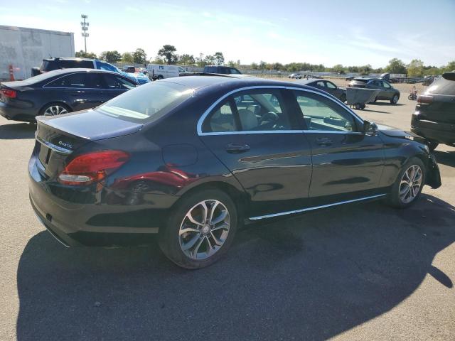 55SWF4KB0GU102939 - 2016 MERCEDES-BENZ C 300 4MATIC BLUE photo 3