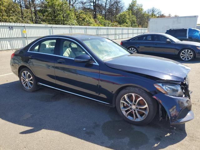55SWF4KB0GU102939 - 2016 MERCEDES-BENZ C 300 4MATIC BLUE photo 4
