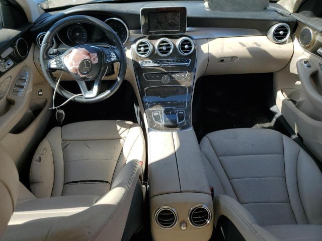 55SWF4KB0GU102939 - 2016 MERCEDES-BENZ C 300 4MATIC BLUE photo 8