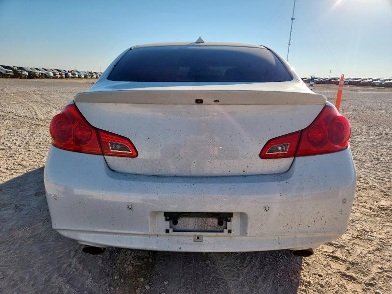 JN1CV6AP3BM303608 - 2011 INFINITI G37 BASE WHITE photo 6