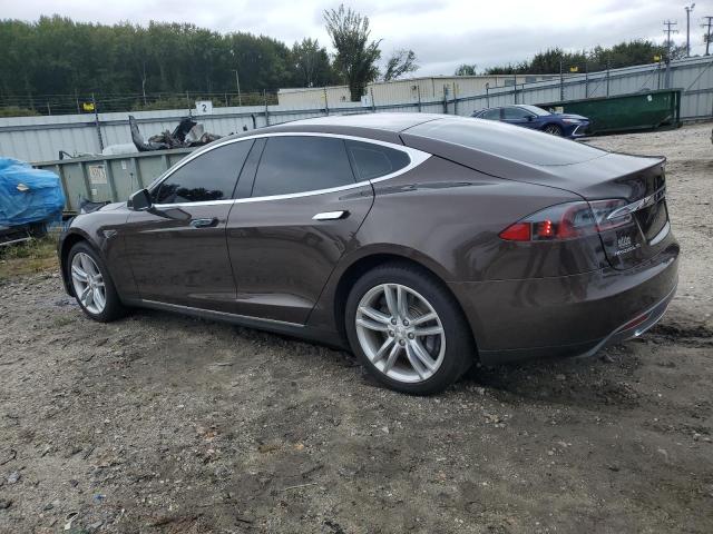 5YJSA1H19EFP32550 - 2014 TESLA MODEL S BROWN photo 2