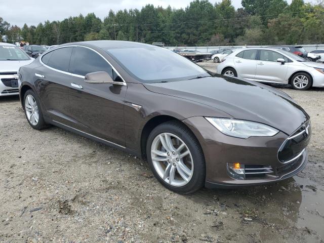 5YJSA1H19EFP32550 - 2014 TESLA MODEL S BROWN photo 4