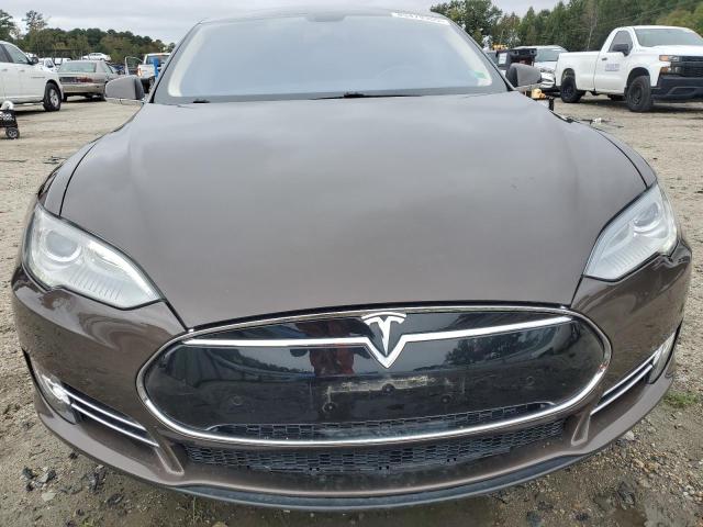 5YJSA1H19EFP32550 - 2014 TESLA MODEL S BROWN photo 5