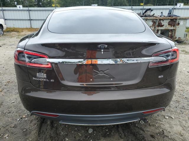 5YJSA1H19EFP32550 - 2014 TESLA MODEL S BROWN photo 6