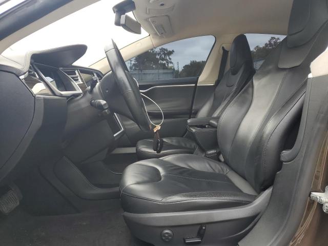 5YJSA1H19EFP32550 - 2014 TESLA MODEL S BROWN photo 7