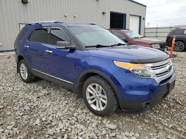 1FM5K8D82FGC59731 - 2015 FORD EXPLORER XLT ლურჯი ფოტო 4