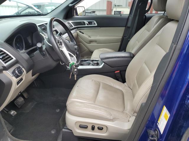 1FM5K8D82FGC59731 - 2015 FORD EXPLORER XLT ლურჯი ფოტო 7