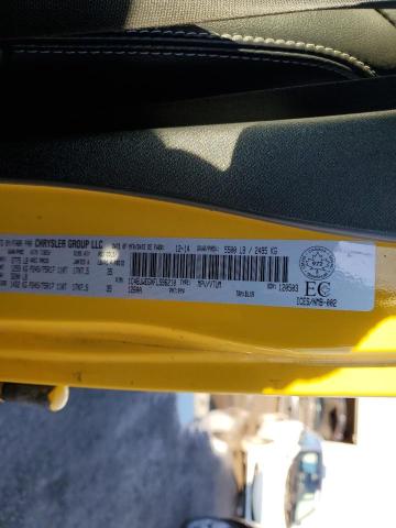 1C4BJWEGXFL596210 - 2015 JEEP WRANGLER U SAHARA YELLOW photo 13