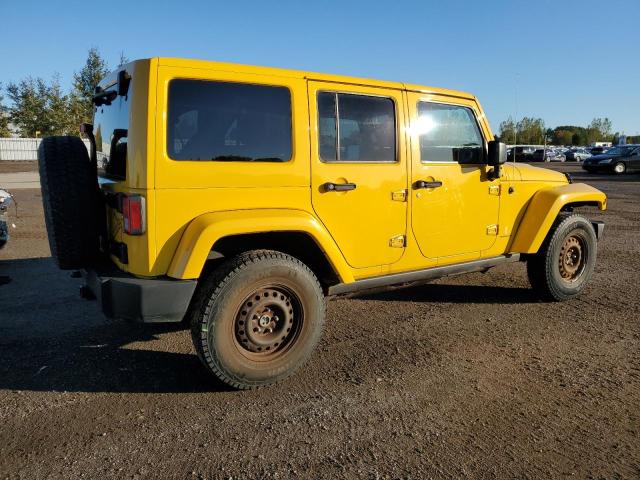 1C4BJWEGXFL596210 - 2015 JEEP WRANGLER U SAHARA YELLOW photo 3