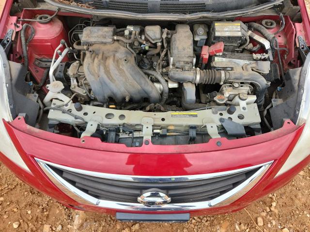 3N1CN7AP0DL888571 - 2013 NISSAN VERSA S RED photo 11