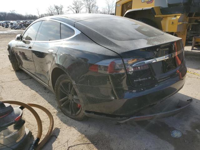 5YJSA1H21EFP63994 - 2014 TESLA MODEL S BLACK photo 2