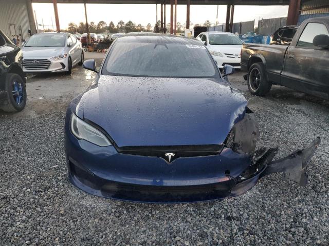 5YJSA1E50NF479268 - 2022 TESLA MODEL S BLUE photo 5