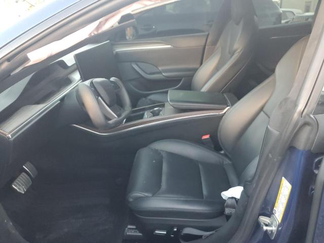 5YJSA1E50NF479268 - 2022 TESLA MODEL S BLUE photo 7