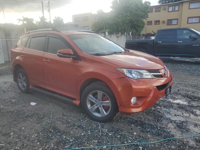 JTMWFREV6FJ049675 - 2015 TOYOTA RAV4 XLE ORANGE photo 4
