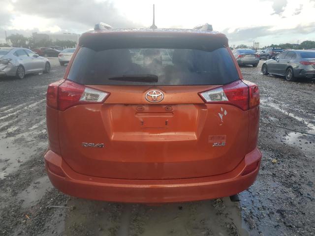JTMWFREV6FJ049675 - 2015 TOYOTA RAV4 XLE ORANGE photo 6