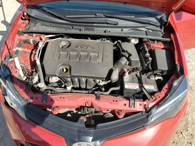 2T1BURHE0KC183202 - 2019 TOYOTA COROLLA L წითელი ფოტო 11