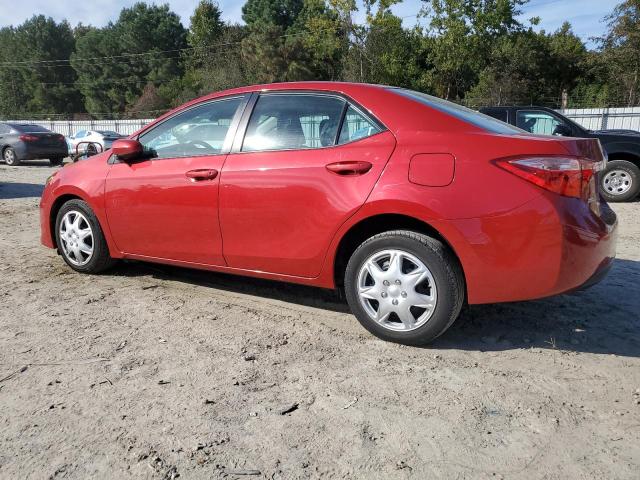 2T1BURHE0KC183202 - 2019 TOYOTA COROLLA L წითელი ფოტო 2