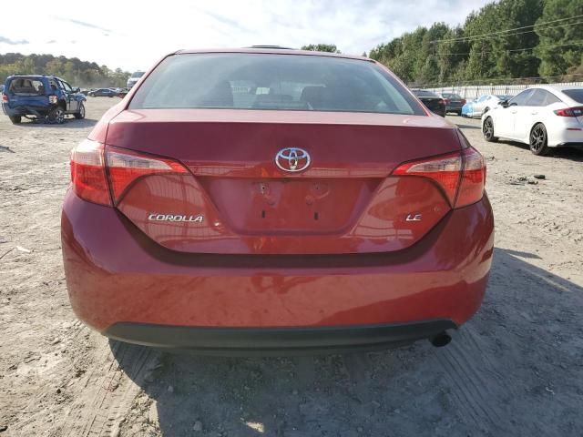 2T1BURHE0KC183202 - 2019 TOYOTA COROLLA L წითელი ფოტო 6