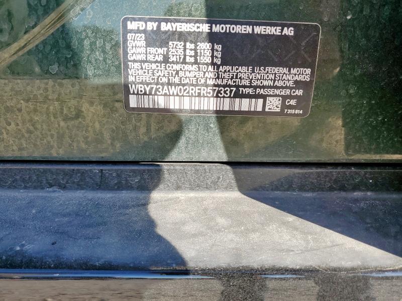 WBY73AW02RFR57337 - 2024 BMW I4 EDRIVE 40 GREEN photo 13