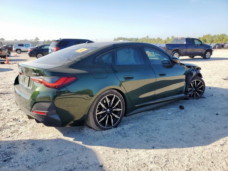 WBY73AW02RFR57337 - 2024 BMW I4 EDRIVE 40 GREEN photo 3