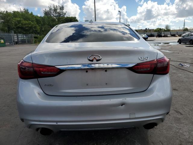 JN1EV7AR7JM443806 - 2018 INFINITI Q50 LUXE SILVER photo 6