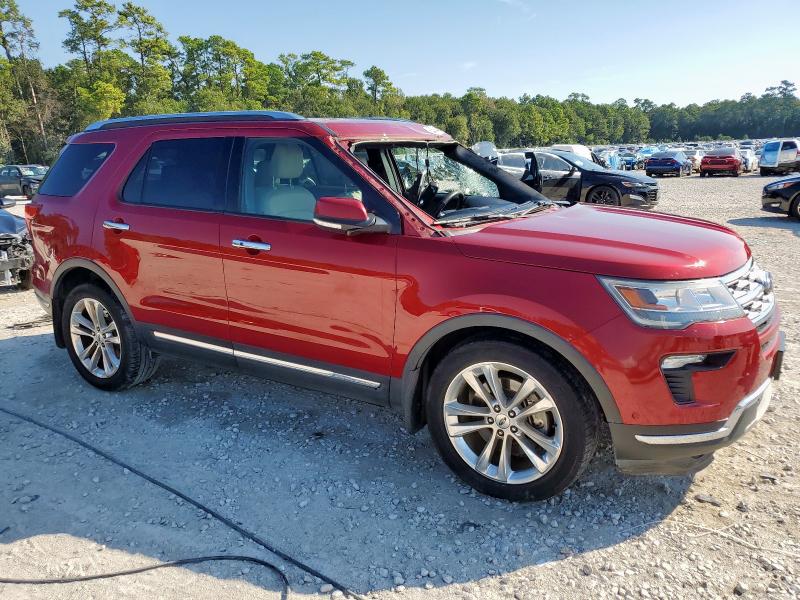 1FM5K7F87JGC70143 - 2018 FORD EXPLORER LIMITED MAROON photo 4