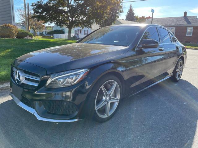 55SWF4KB5GU135421 - 2016 MERCEDES-BENZ C 300 4MATIC BLACK photo 2