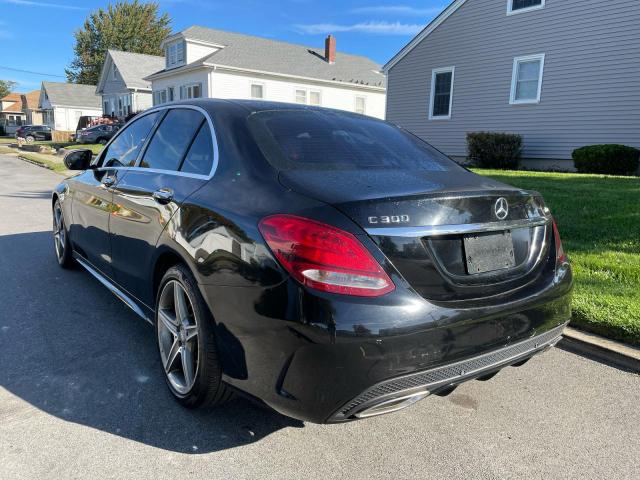 55SWF4KB5GU135421 - 2016 MERCEDES-BENZ C 300 4MATIC BLACK photo 3