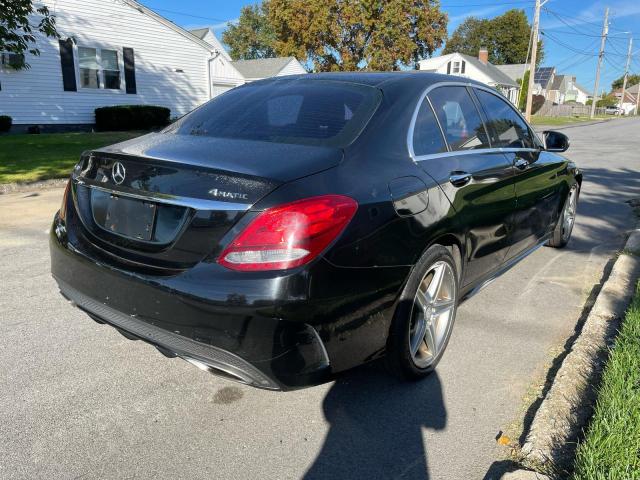 55SWF4KB5GU135421 - 2016 MERCEDES-BENZ C 300 4MATIC BLACK photo 4