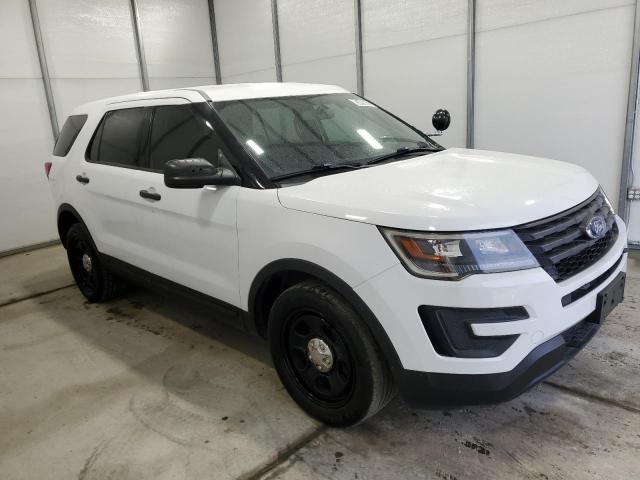 1FM5K8AR4HGD58261 - 2017 FORD EXPLORER POLICE INTERCEPTOR أبيض صورة 4