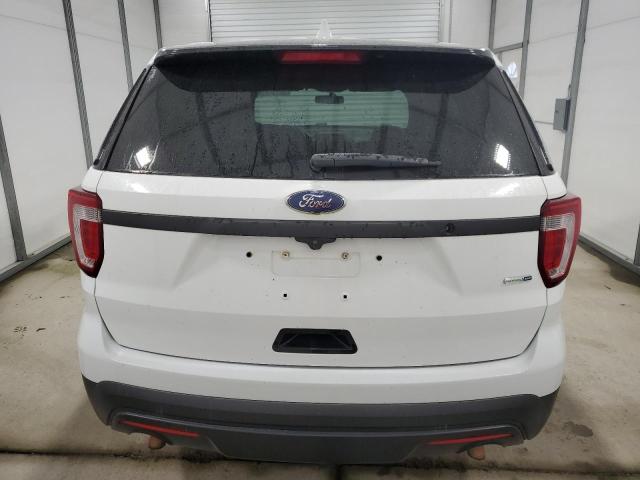 1FM5K8AR4HGD58261 - 2017 FORD EXPLORER POLICE INTERCEPTOR أبيض صورة 6