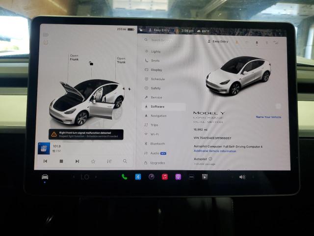 7SAYGAEE3PF966057 - 2023 TESLA MODEL Y Սպիտակ լուսանկար 9
