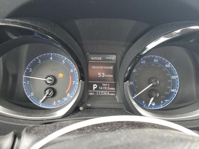 2T1BURHE0GC585647 - 2016 TOYOTA COROLLA L BLACK photo 9