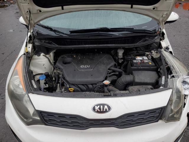 KNADM5A36E6353789 - 2014 KIA RIO LX WHITE photo 11