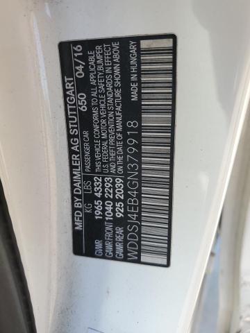 WDDSJ4EB4GN379918 - 2016 MERCEDES-BENZ CLA 250 白色 照片 12