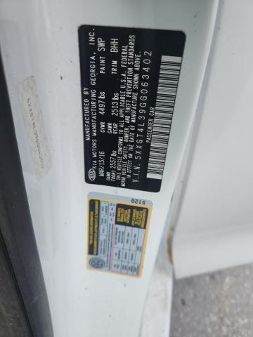 5XXGT4L39GG063402 - 2016 KIA OPTIMA LX أبيض صورة 12