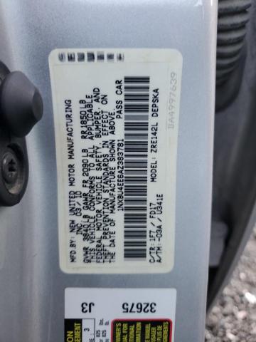 1NXBU4EE6AZ383781 - 2010 TOYOTA COROLLA BASE فضي صورة 12