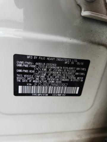 JF2SJADC2HH401662 - 2017 SUBARU FORESTER 2.5I PREMIUM 白色 照片 13