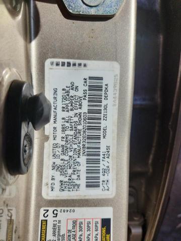 1NXBR32E08Z010603 - 2008 TOYOTA COROLLA CE GOLD photo 12