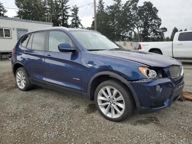 5UXWX9C58D0A23504 - 2013 BMW X3 XDRIVE28I BLUE photo 4
