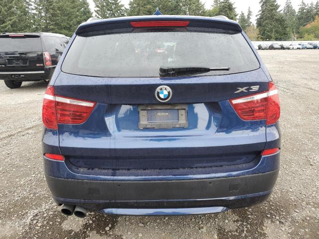 5UXWX9C58D0A23504 - 2013 BMW X3 XDRIVE28I BLUE photo 6