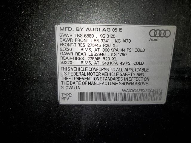 WA1DGAFEXFD026249 - 2015 AUDI Q7 PRESTIGE 灰色 照片 13