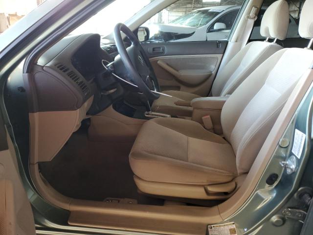 1HGES16324L003172 - 2004 HONDA CIVIC DX VP მწვანე ფოტო 7