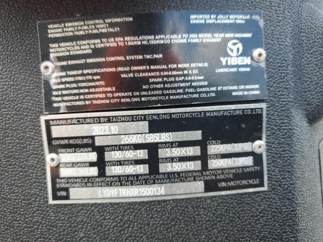 LYDYFTKHXR1500134 - 2024 YIBEN KAIT 15 SERIES 黑色 照片 9