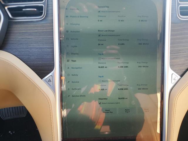 5YJSA1E10GF128974 - 2016 TESLA MODEL S GRAY photo 9