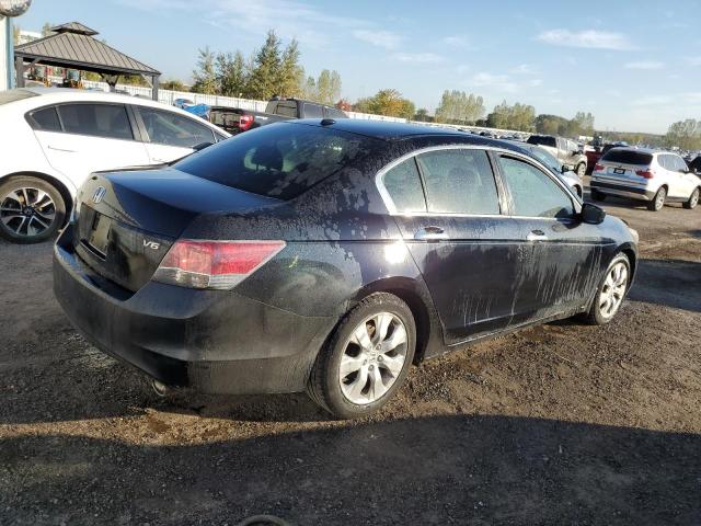 1HGCP36838A800080 - 2008 HONDA ACCORD EXL BLACK photo 3