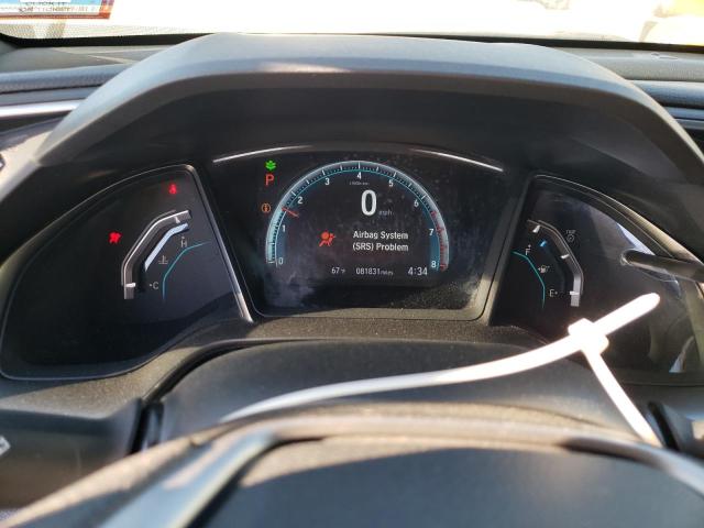 SHHFK7H50JU407847 - 2018 HONDA CIVIC EX შავი ფოტო 9