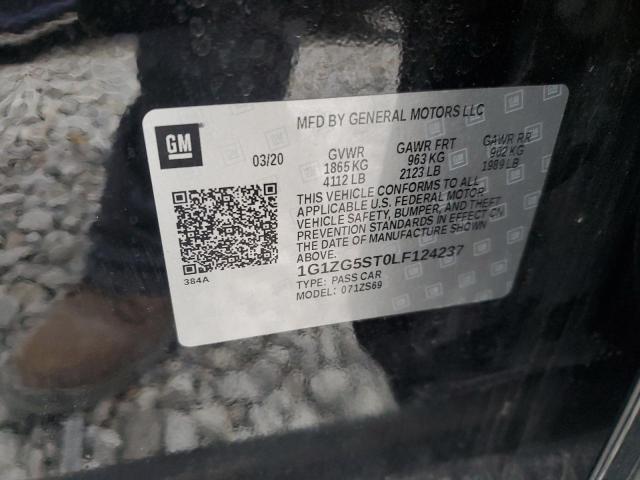 1G1ZG5ST0LF124237 - 2020 CHEVROLET MALIBU RS 黑色 照片 13