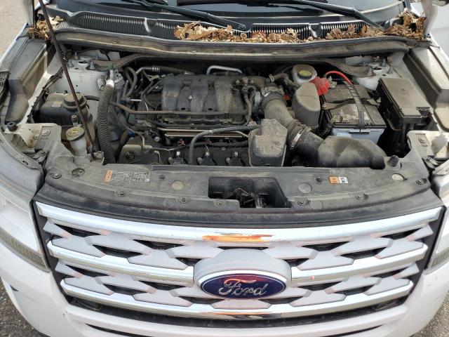 1FM5K8D88JGC53280 - 2018 FORD EXPLORER XLT Beyaz fotoğraf 11